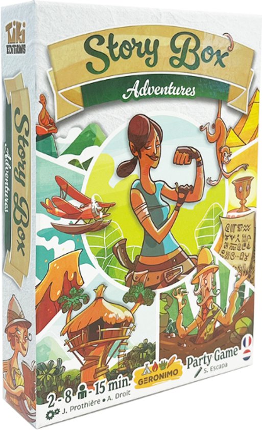 STORY BOX - ADVENTURE - Geronimo Games - kaartspel - memory spel - storytelling spel - vanaf 7 jaar oud