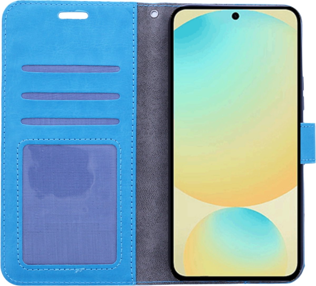 Portemonnee Book Case Hoesje Geschikt voor: Samsung Galaxy A55 -Turquoise
