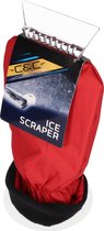Grattoir à glace - Grattoir pour voiture - Grattoir à glace pour voiture - Grattoir à vitre - Grattoir à vitre - Grattoir à glace avec gant - Protège contre le froid ! - Rouge