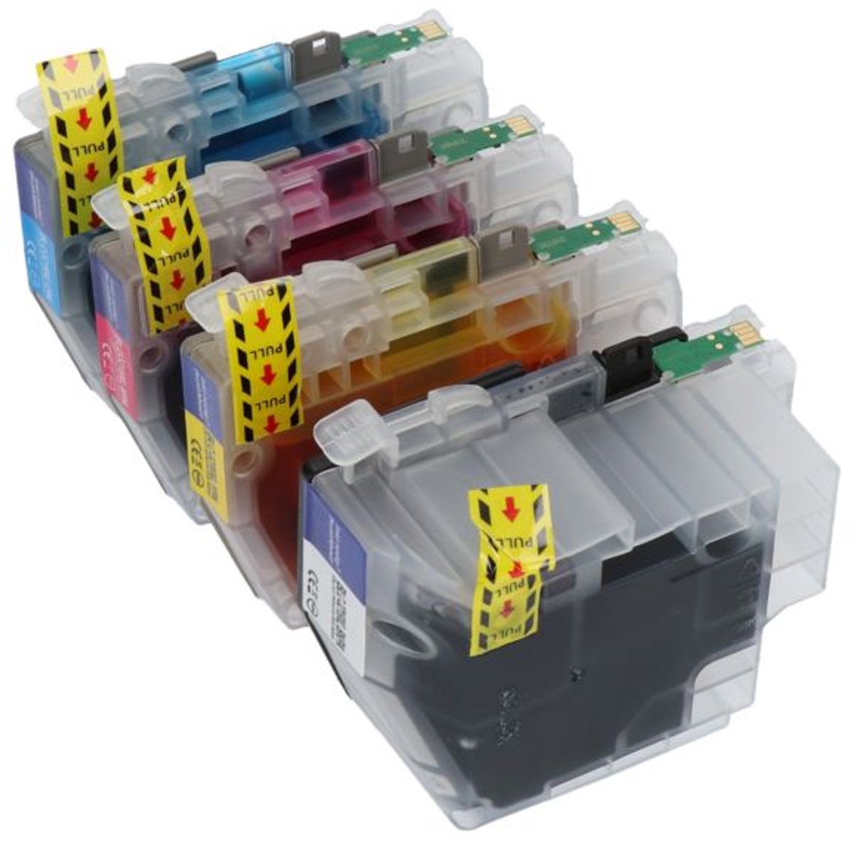 PrintAbout Huismerk Brother LC-3219XLVAL Inktcartridge 4-kleuren Voordeelbundel Hoge capaciteit