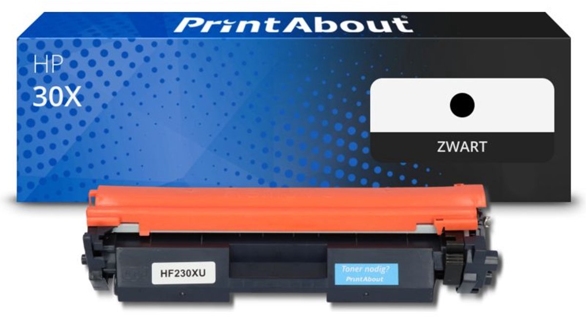 PrintAbout Huismerk HP 30X (CF230X) Toner Zwart Hoge capaciteit