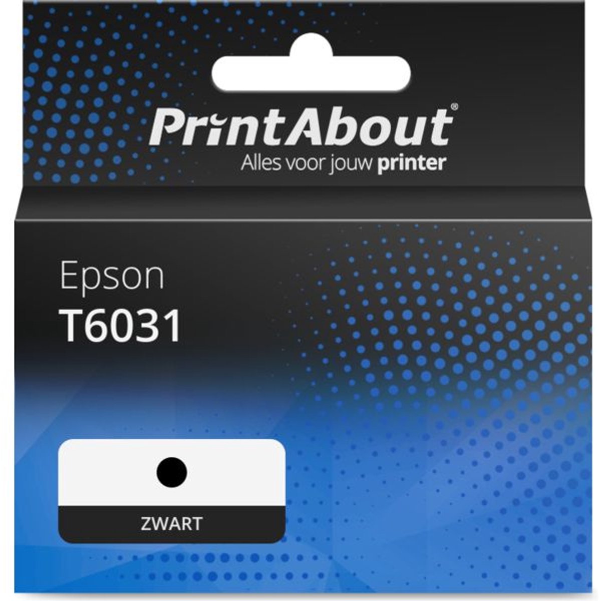 PrintAbout huismerk Inktcartridge T6031 Zwart Hoge capaciteit geschikt voor Epson