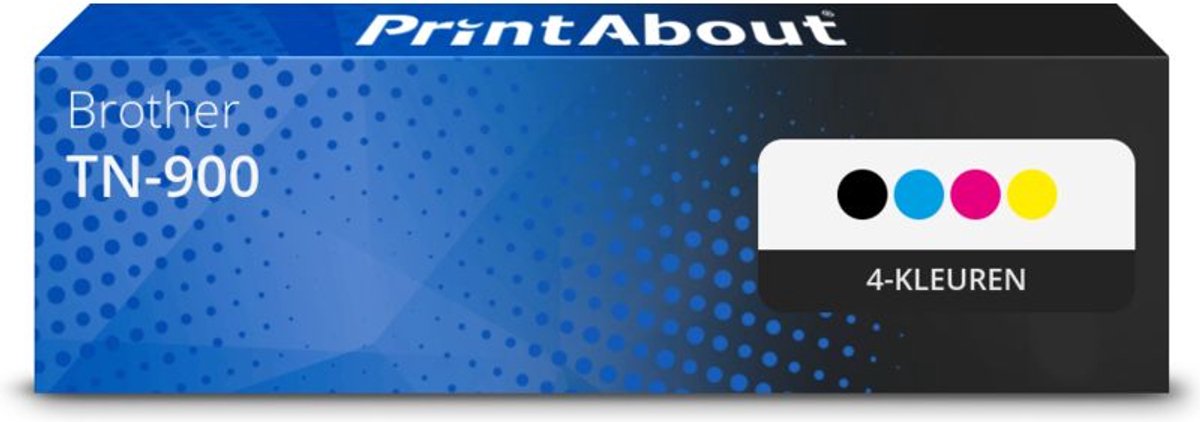 PrintAbout - Alternatief voor de Brother TN-900BK / 4 Kleuren