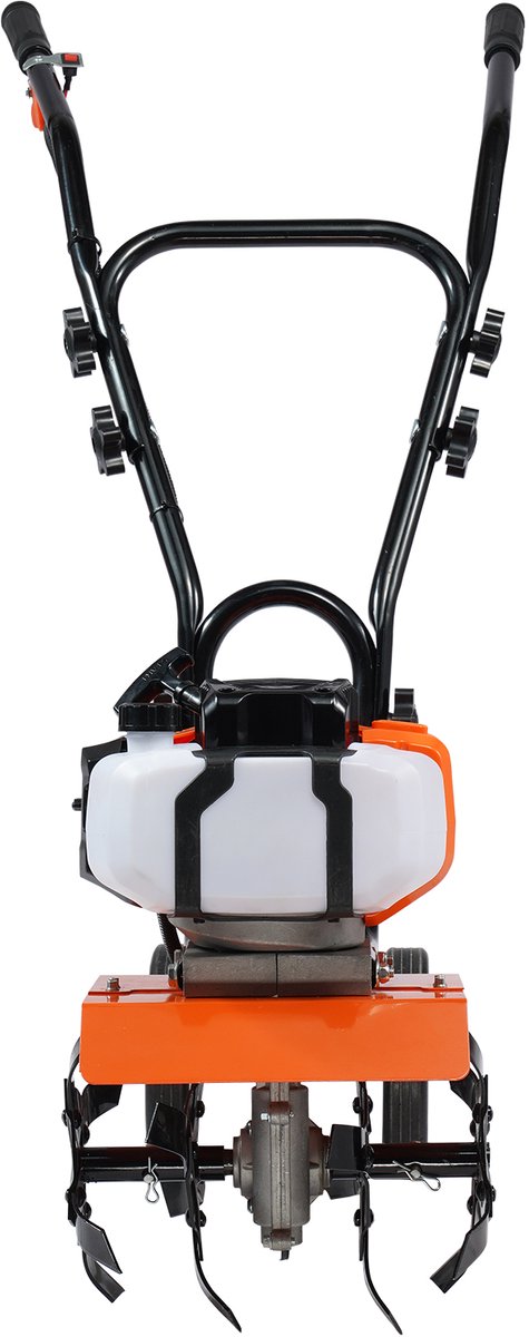 VEVOR Tuinfrees 43CC Waterverplaatsing Motorschoffel op gas 300mm Teeltbreedte Motorfrees 100mm Teeltdiepte Grondschoffel Stalen Teeltmes Veldfrees 1110x448x910mm Cultivator