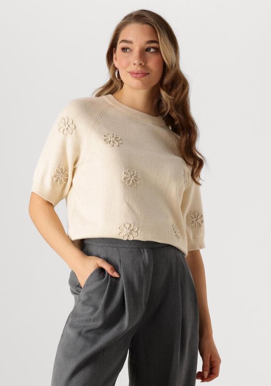 Object Objlaney Rubin Ss Pullover E Div Pulls et Gilets Femme - Pull - Sweat à capuche - Cardigan - Beige - Taille XL