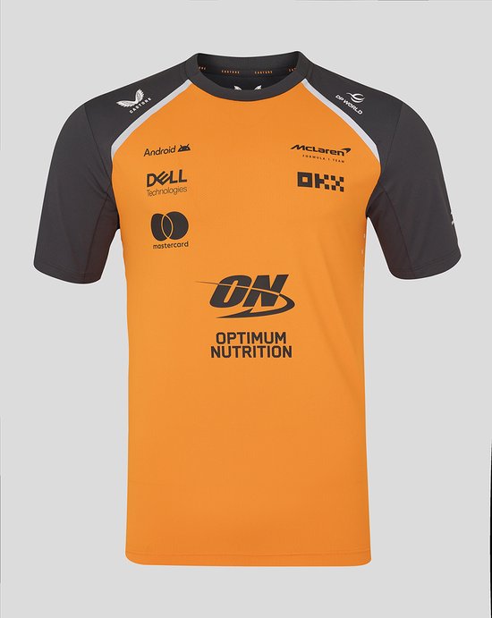 T-shirt Mclaren Teamline Oranje 2025 S - Lando Norris - Oscar Piastri - Formule 1