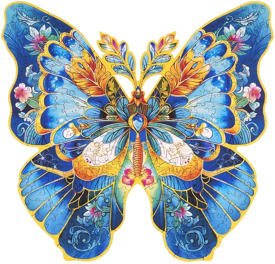 Robotime Morpho Helena Puzzel - TA003 - Rowood Puzzle Paradise - Puzzelen - Hobby – Cadeautip - Vlinder