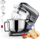 Fentic Keukenmachine – 2000W – Keukenrobot - Foodprocessor - 6,2L Mengkom – Incl. extra Accessoires – Antraciet