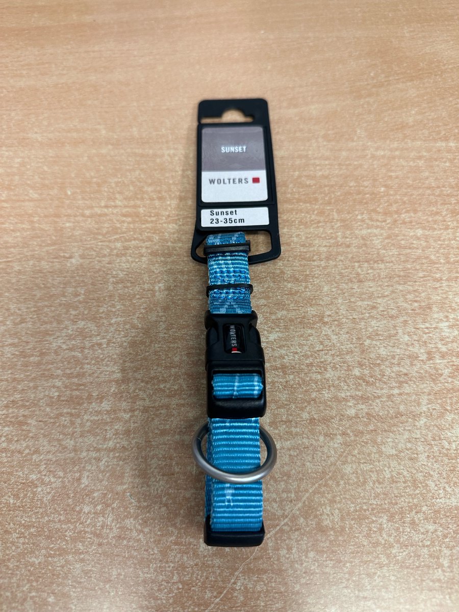 WOLTERS Cat & Dog Sunset Hondenhalsband / Halsband Maat M Nekomtrek: 23 - 35 cm Blauw