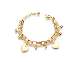 Sorprese Armband - Vega - Goud - RVS - Armband Dames - Cadeau - Model V