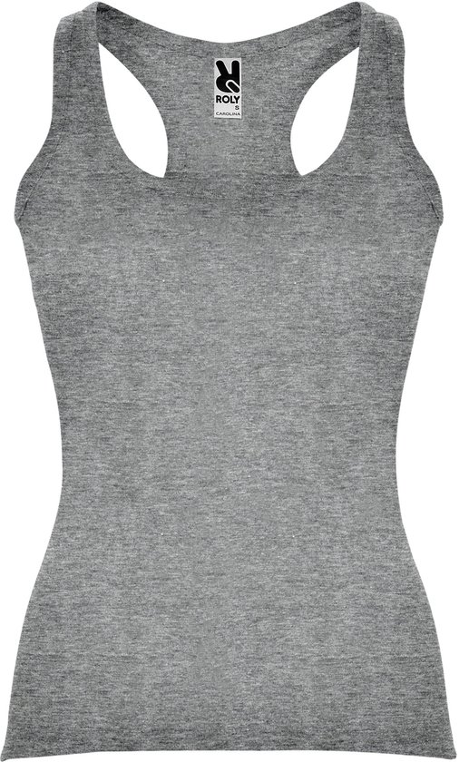 Lot de 2 hauts de maillot de bain dos nu Grijs chiné pour femme, modèle légèrement ajusté, Carolina, taille L