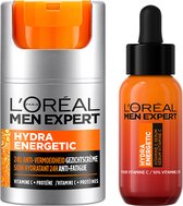 L'Oréal Paris Men Expert Hydra Energetic Shot Serum - 30ml & L’Oréal Paris Men Expert Hydraterende Dagcrème - 50ml