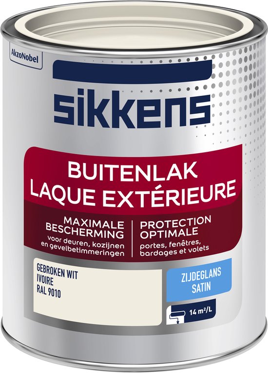 Sikkens - Sikkens Buitenlak - Zijdeglans - RAL 9010 - 0.75L