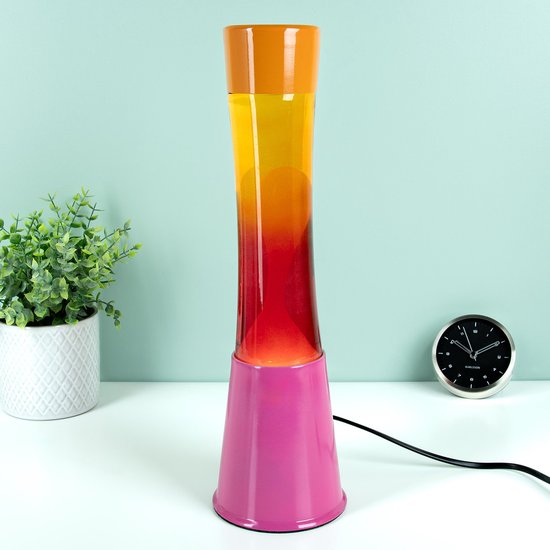 Lavalamp Chroom Rood 40cm kopen bij