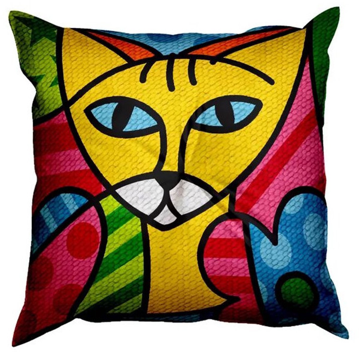 Borduurkussen Color cats
