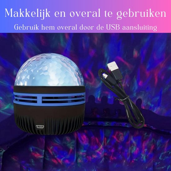 Led STAR Galaxy projector – Projector – Sterren projector – Nachtlampje – Sterrenhemel projector – Sfeerlicht – Noorderlicht projector – verschillende kleuren – Sterrenhemel — afbeelding 5