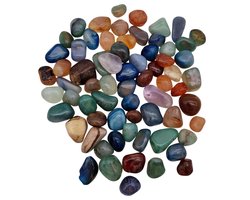 Trommelstenen Agaat Mix Gekleurd MINI (8-15mm) - 100 gram ±50 stuks