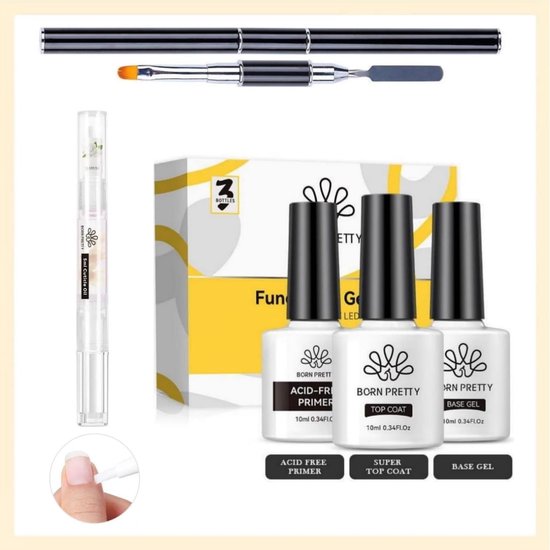 Born Pretty - Extension gel - Set - HEMA-vrij - Builder gel - Nagelgel - UV gel builder - Gel -Nagelverlenging - Buildergel - Builder gel gel nagels - UV gel - Gel nagels - Gelnagels