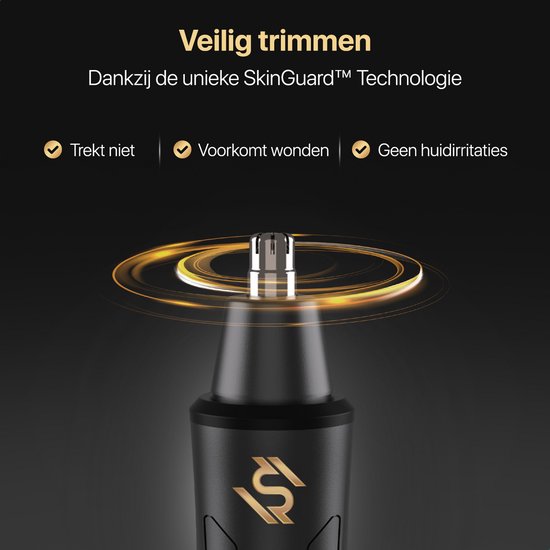 Wellshave 3 en 1 Nez Trimmer Advance - Tondeuse Sourcils et Oreilles Tout en Un - Tondeuse Nez pour Homme