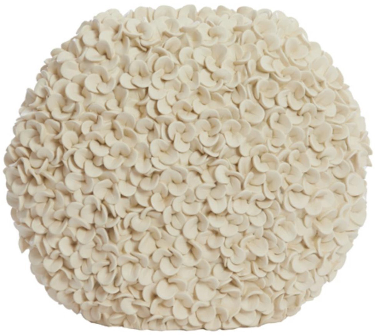 Vaas Phylia - Wit - 44x20.5x38.5cm - Kunststof - Modern - Bloemenvaas - Woondecoratie - Decoratieve vaas voor woonkamer of slaapkamer - Moederdag - Moederdag cadeautje - Moederdag cadeau voor mama