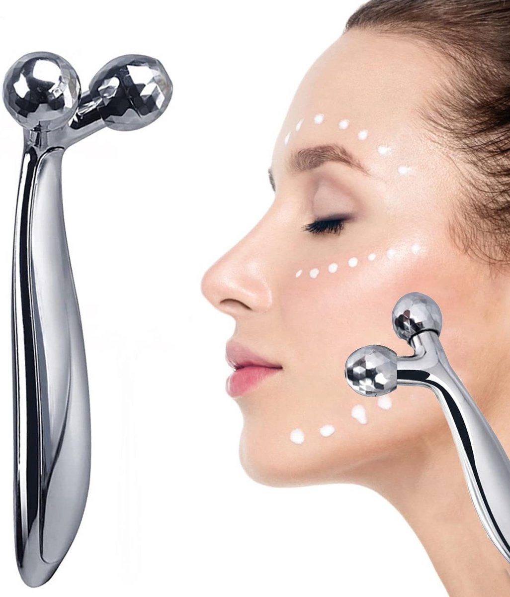 Goedkoopste 3D Gezichtsroller - Body Slimming Roller met 360° Rotatie voor Gezichtsversteviging en Spierontspanning