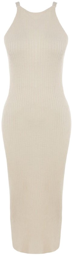 Trendyol Robe moulante à manches standard et col rond pour femme