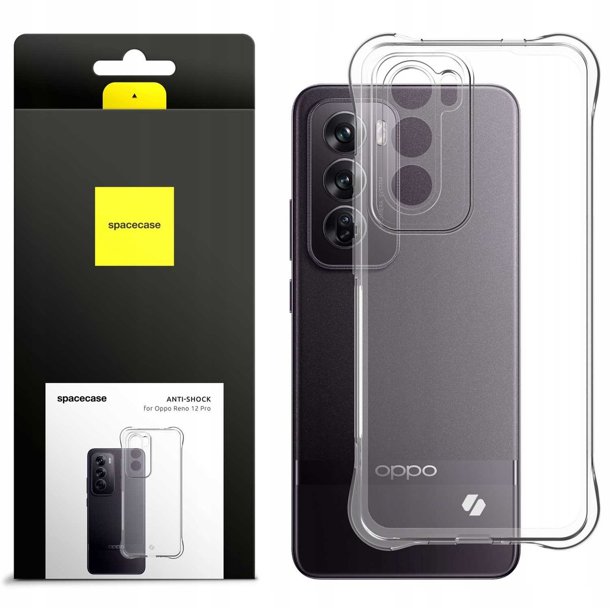 Spacecase Anti-Shock Case Voor Oppo Reno 12 Pro 5G Cover