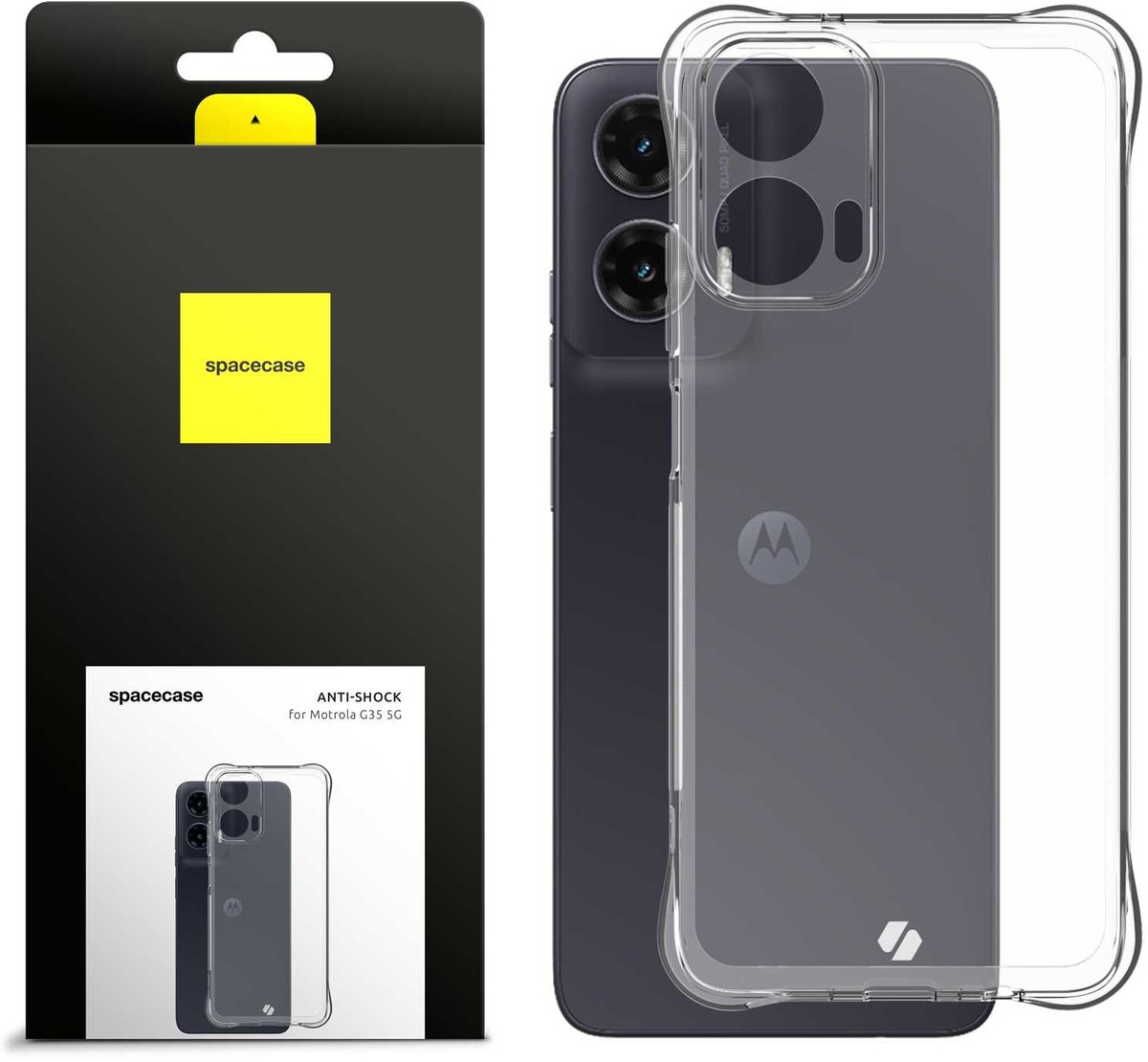 Spacecase Anti-Shock Case Voor Motorola G35 5G Bescherming