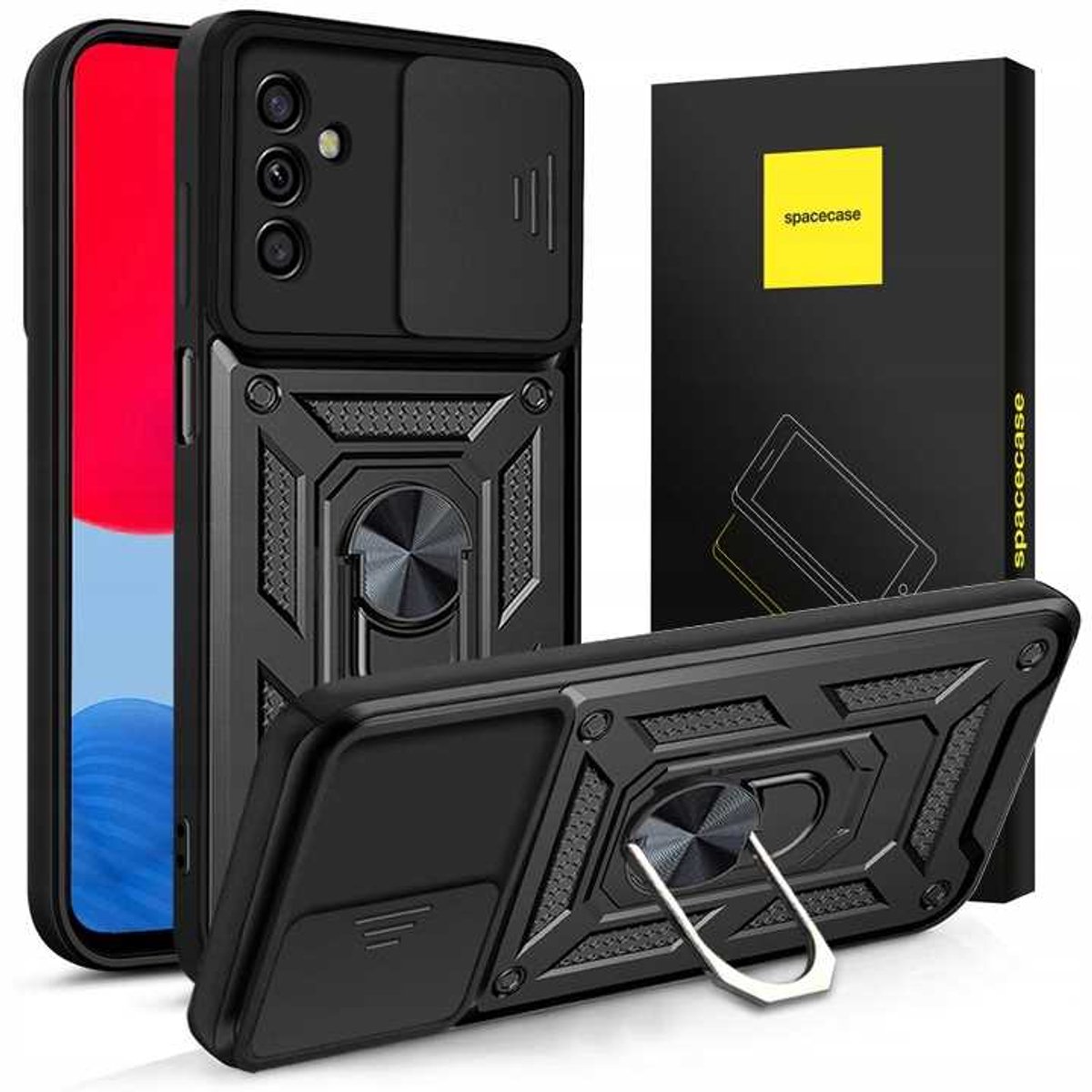 Spacecase Case Cover Voor Samsung Galaxy M23 5G M13 4G Zwart