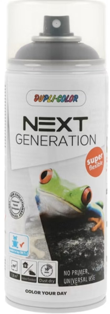 Dupli-Color - Spuitverf - Next - 400 ml - sneldrogend Mud Grey mat