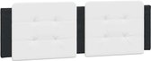 Coussin de tête de lit vidaXL 160 cm en similicuir blanc et noir - Coussin de tête de lit - Coussins de tête de lit - Coussin de tête de lit - Coussin de tête de lit