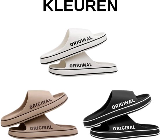 Slip femme - Dias de plage - Couleur unie - Semelle épaisse homme - Salle de bain intérieure - Chaussures pour femmes antidérapantes - Sandales pour femmes d'été pour couple - Taille : 38-39 - Kaki