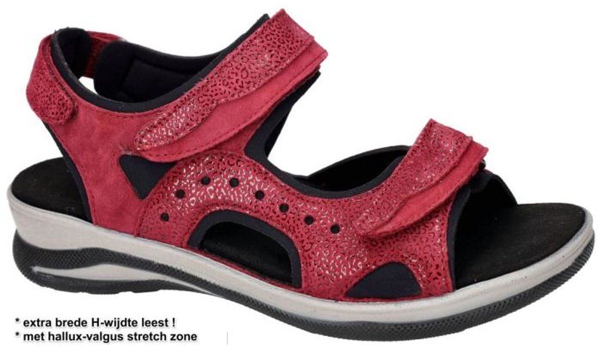 Fidelio Hallux -Dames – sandalen Rozerood