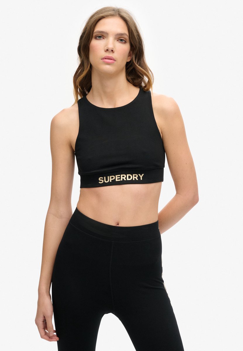 Superdry Sportswear Top Vrouwen Zwart