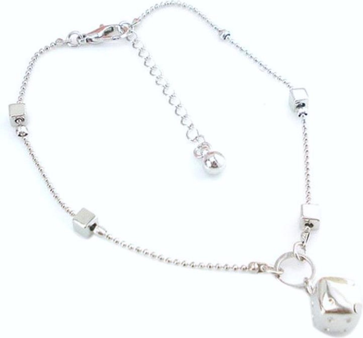 Fako Bijoux® - Enkelbandje - Enkelsieraad - Dobbelsteen