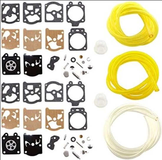 Geschikt voor 2-pack K20-WAT carburateurmembraanpakking reparatieset voor Walbro WA & WT Carburateur Echo STIHL Dolmar FS MS Hus-qvarna Partner en Primer Bol Slangen van Merkloos	 — afbeelding 2