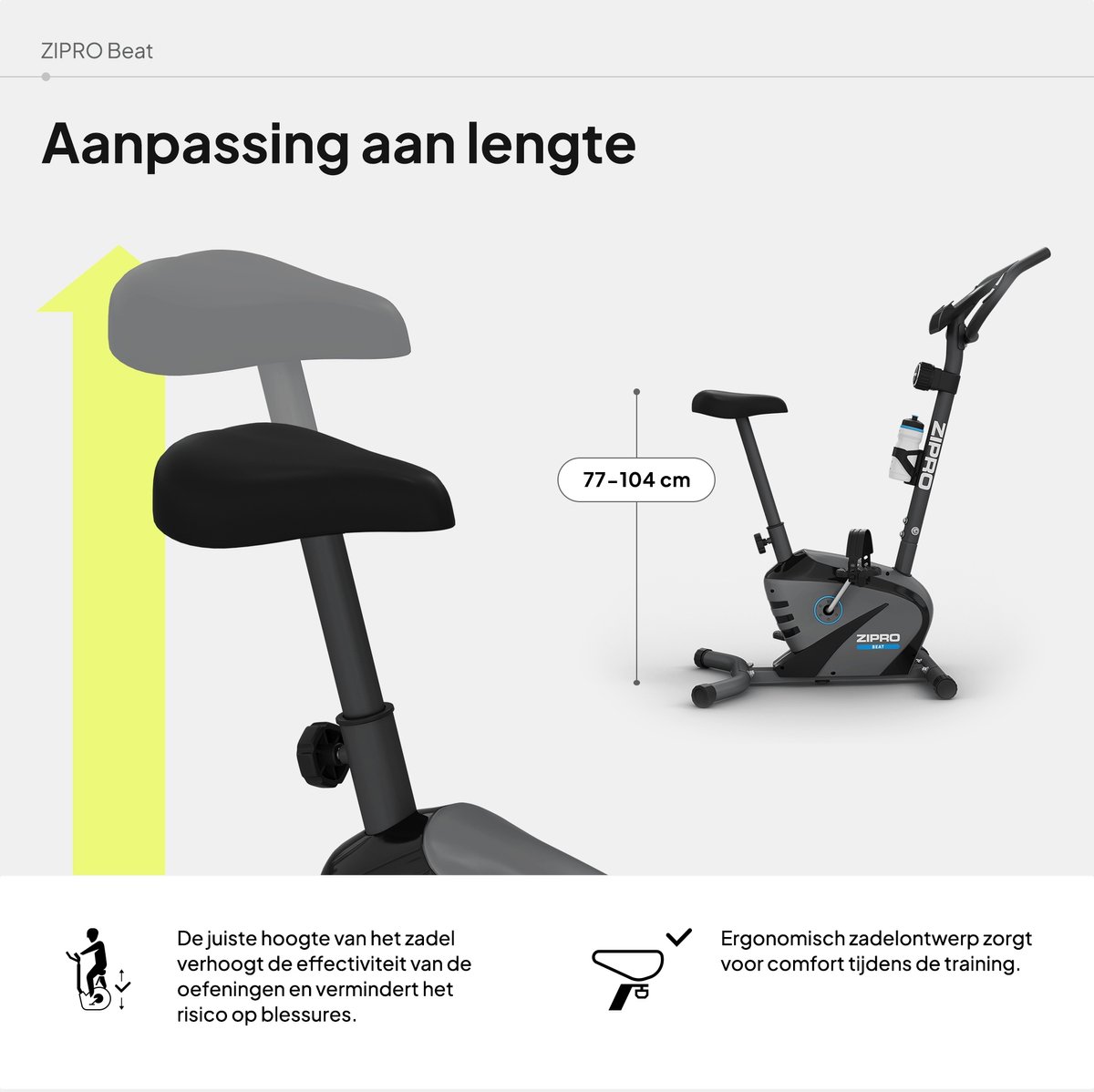 Zipro Beat Hometrainer Magnetische Fiets - afbeelding 2
