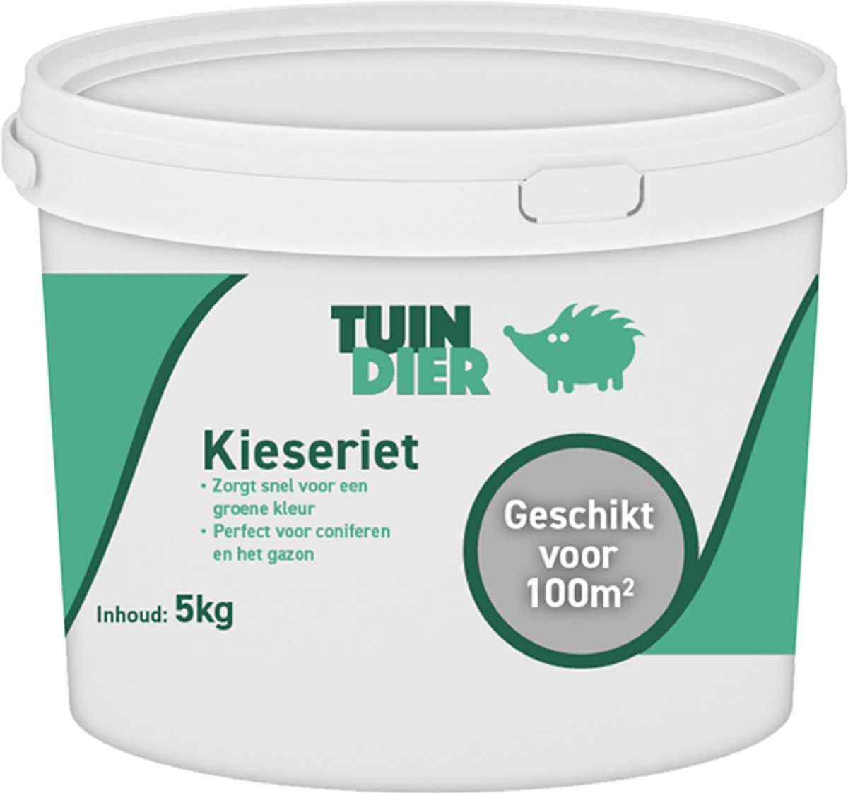 Kieseriet | Meststof met hoog gehalte magnesium | In handige bewaaremmer | 5.000 gram | 5 kilogram | Zorgt voor diepgroene kleur van gazon, planten én moestuingewassen | Coniferen mest magnesium