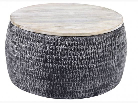 Ensemble de tables basses rondes Sardo 50/60 cm de large