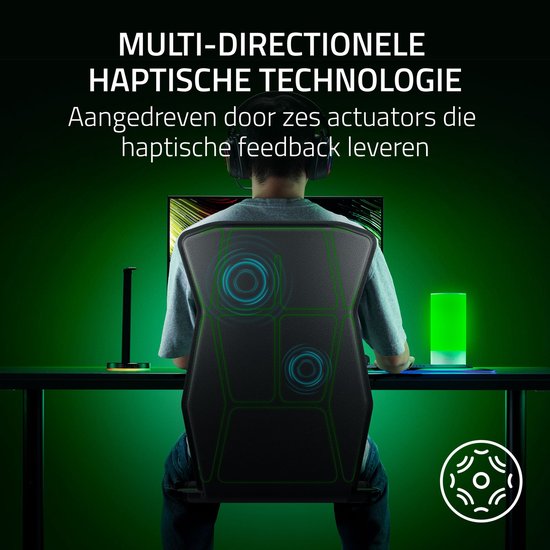 Razer Freyja - Draadloos Gaming Zitkussen - Haptic Feedback - Gaming & Bureaustoelen - Bluetooth van Razer — afbeelding 3