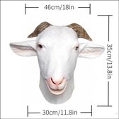 Geit masker - Goat masker - Geit kostuum - Schaap masker - Dieren Masker - Grappig Masker - Halloween Masker - Carnaval Masker - Eng masker - Scary masker