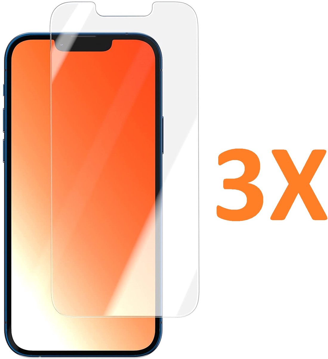Screenprotector Glas - Tempered Glass Screen Protector Geschikt voor: Apple iPhone 16E - 3x