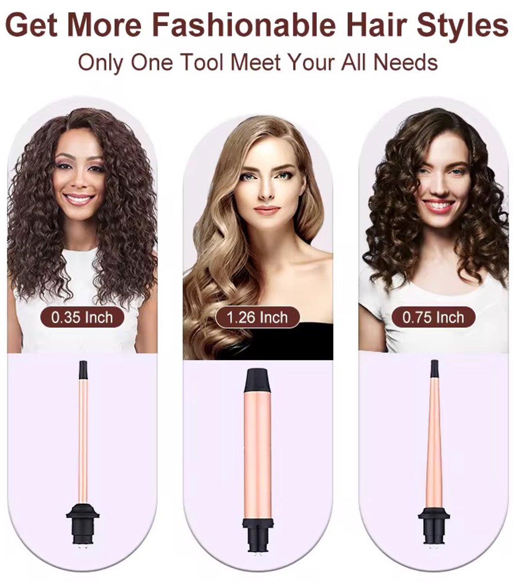 3-in-1 Krultang Multistyler met Keramische Coating - afbeelding 2
