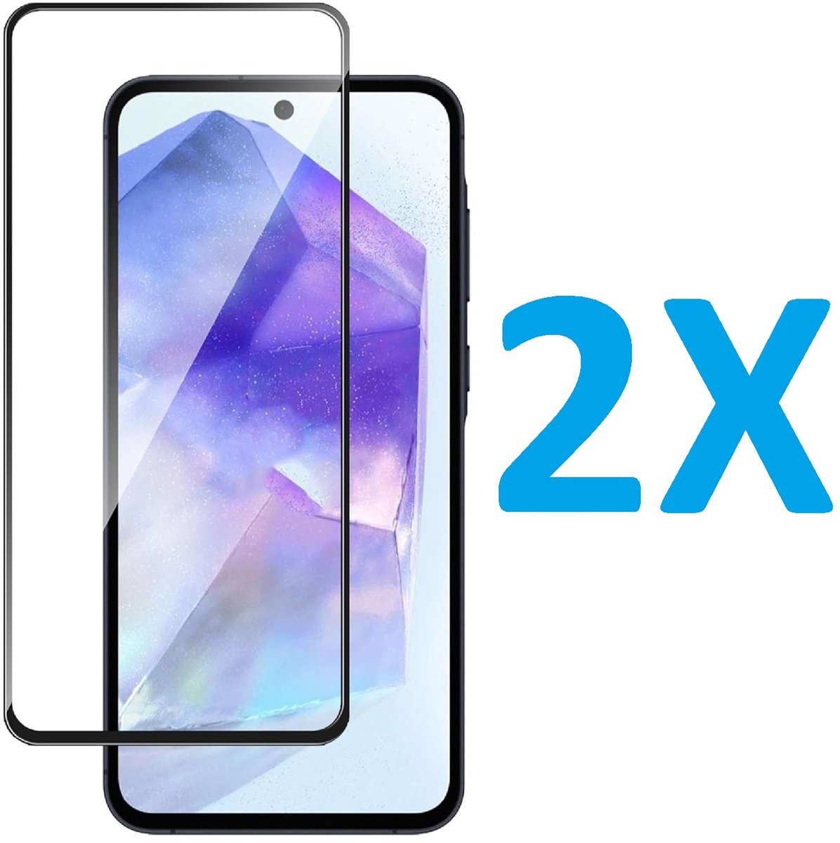 Volledige dekking Screenprotector Glas - Tempered Glass Screen Protector Geschikt voor: Samsung Galaxy S25 Ultra - 2x