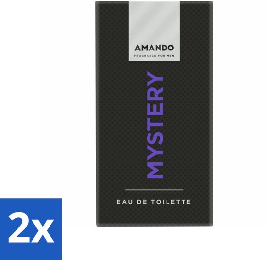 Amando - Mystery - Eau de Toilette - Spray - Voor Mannen - 50 ml - Voordeelverpakking - 2 stuks
