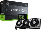 Bol.com MSI NVIDIA GeForce RTX 5080 16G VENTUS 3X OC - Videokaart - 16GB - GDDR7 - PCIe 5.0 - 1x HDMI 2.1 - 3x DisplayPort 2.1 aanbieding