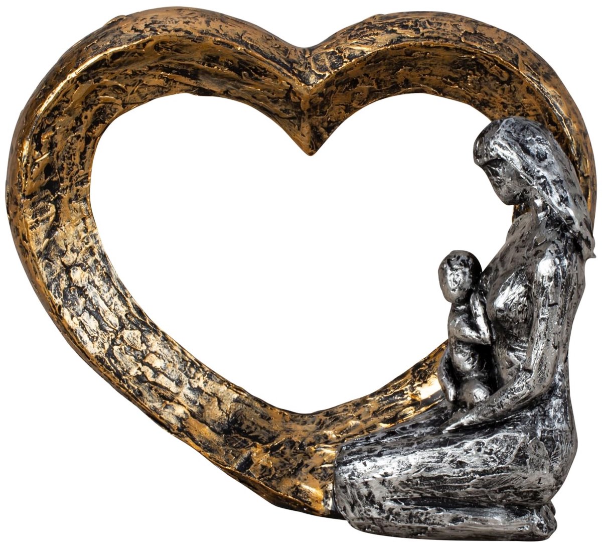My Ninki ® Elegant Hartbeeld met Moeder en Kind voor Stijlvolle Interieurdecoratie