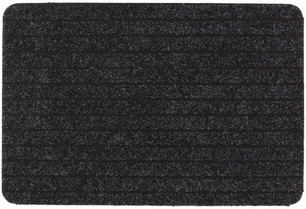 Luance Deurmat Chloe - zwart - polypropyleen/latex - 40 x 60 cm - schoonloopmat