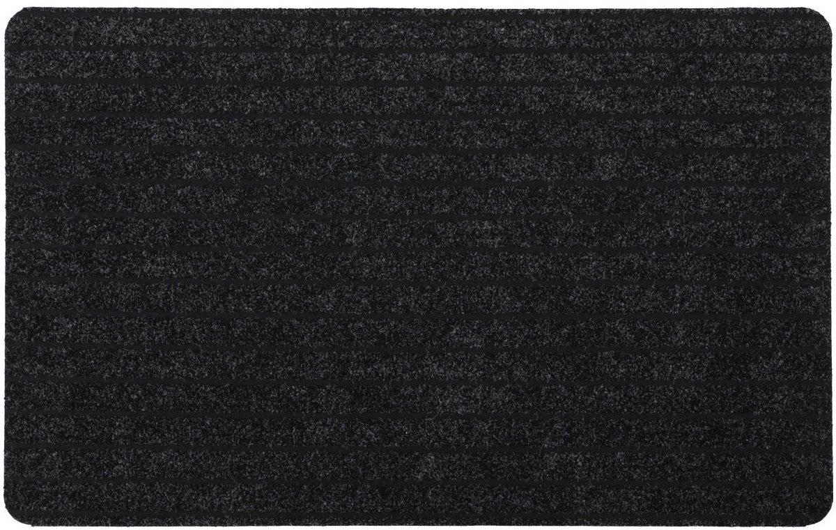 Luance Deurmat Chloe - zwart - polypropyleen/latex - 50 x 80 cm - schoonloopmat