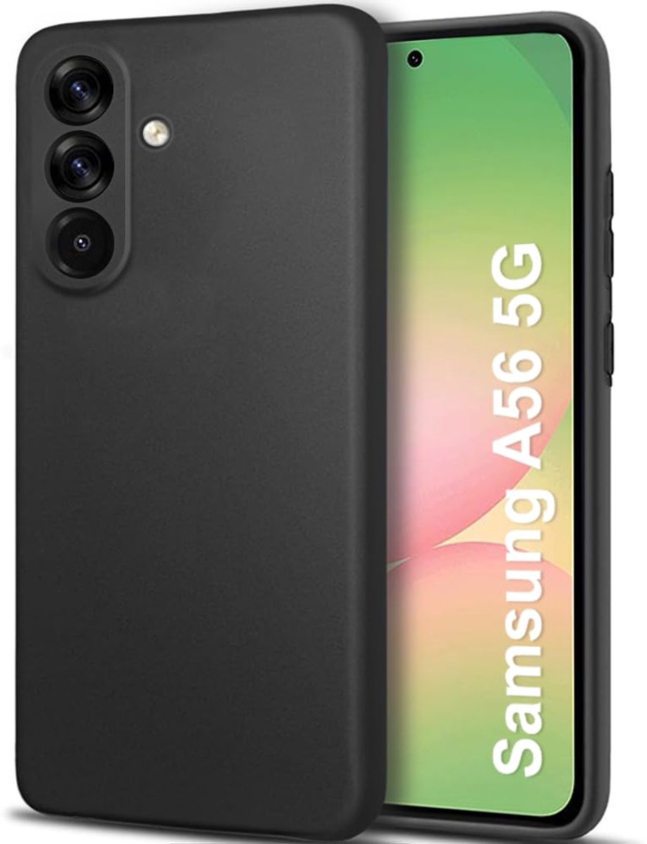 Flexibele achterkant Silicone hoesje Zwart Geschikt voor: Samsung Galaxy A56